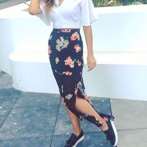 Black maxi skirt